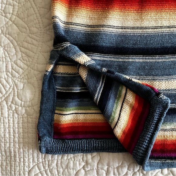 EUC Ralph Lauren linen/cotton multi color striped tunic top - Picture 3 of 6